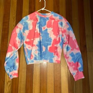 Cropped tie dye long sleeve from SHEIN